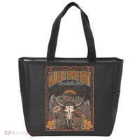 Hillbilly Hippie Right Down To The Bone Bullskull Country Tote Bag thumb 0