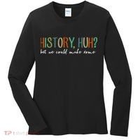 History Huh Red White And Royal Blue Women's Long Sleeve Shirt thumb 0