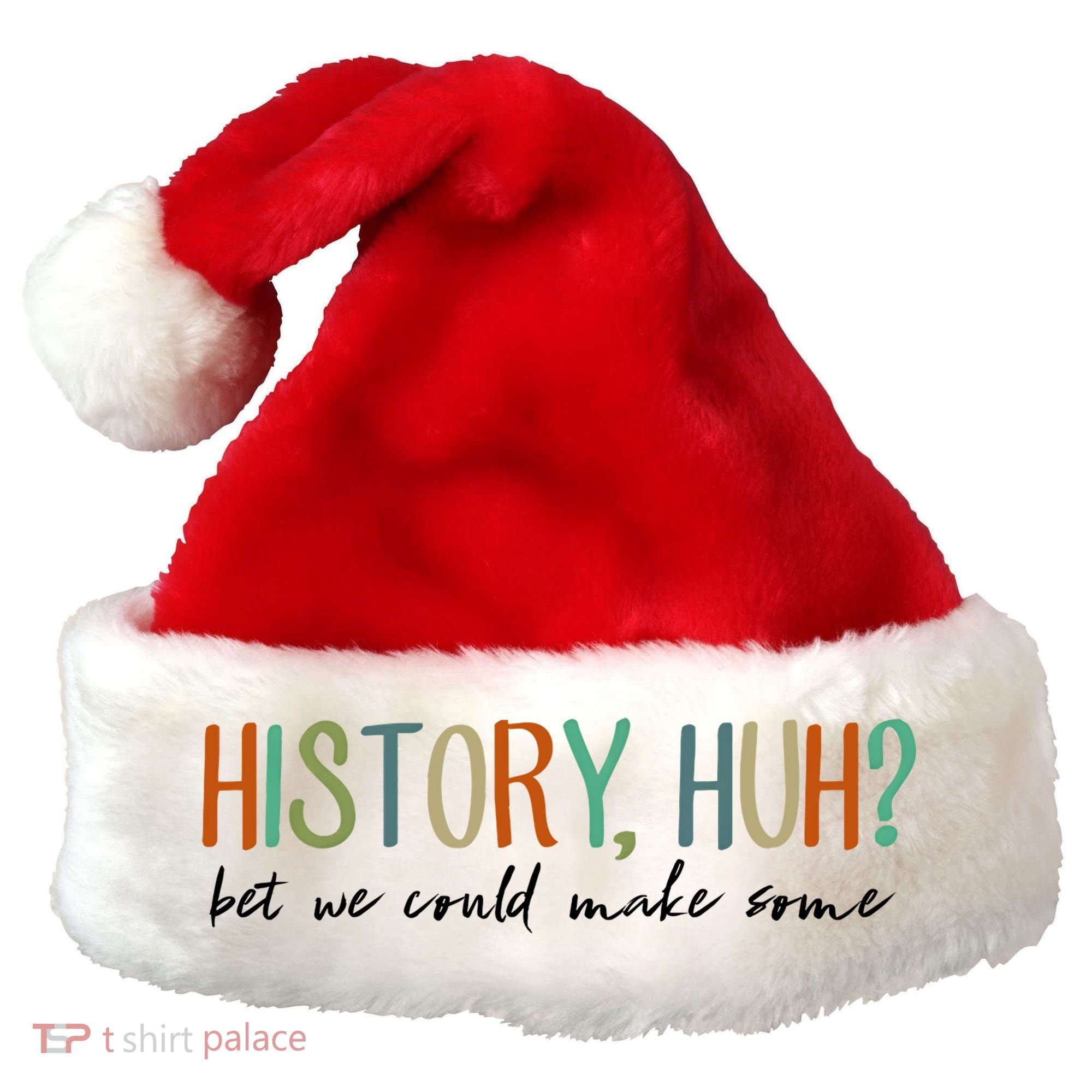 History Huh Red White And Royal Blue Santa Hat