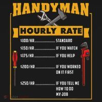 Handyman Hourly Rate Gift For Handyman Dad Long Sleeve Shirt thumb 2
