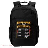 Handyman Hourly Rate Gift For Handyman Dad Backpack thumb 0