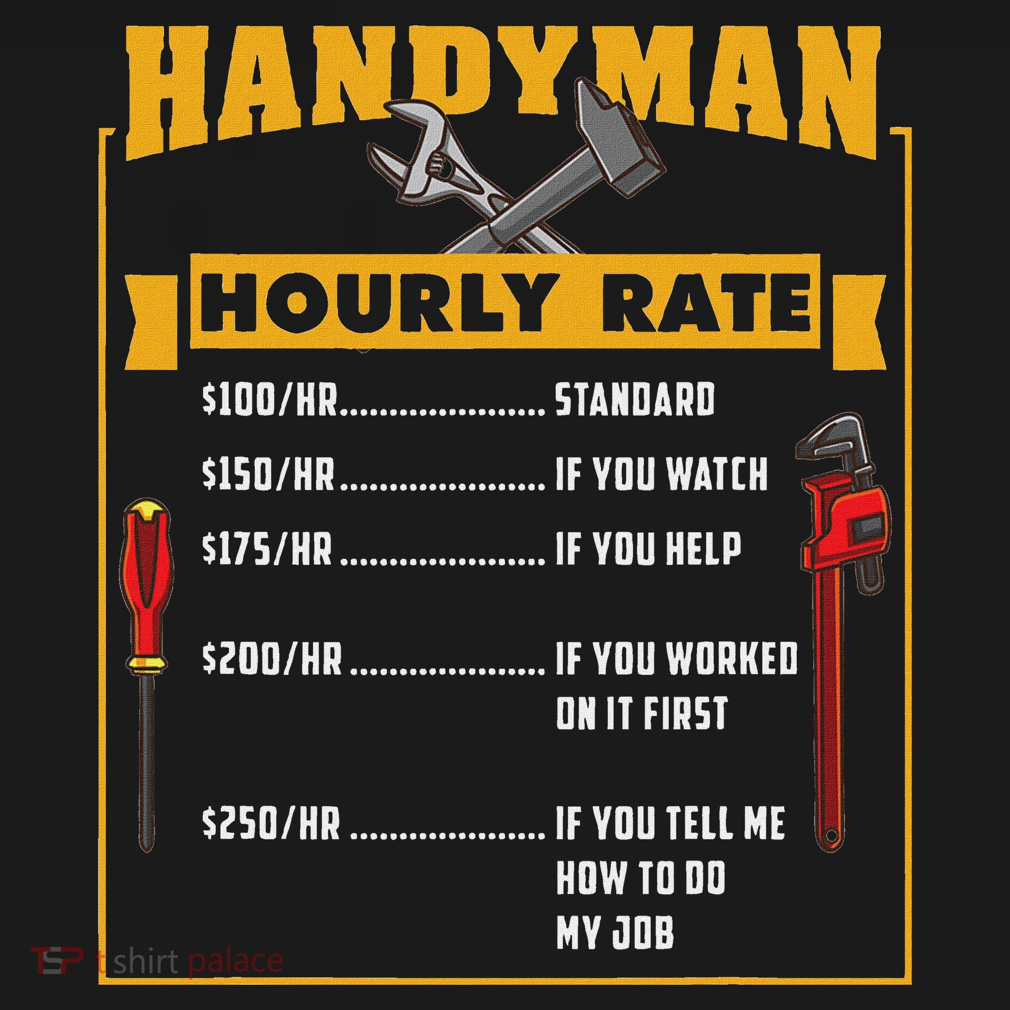 Handyman Hourly Rate Gift For Handyman Dad Mousepad