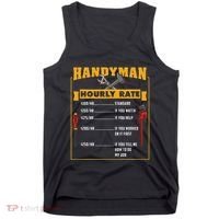 Handyman Hourly Rate Gift For Handyman Dad Tank Top thumb 0