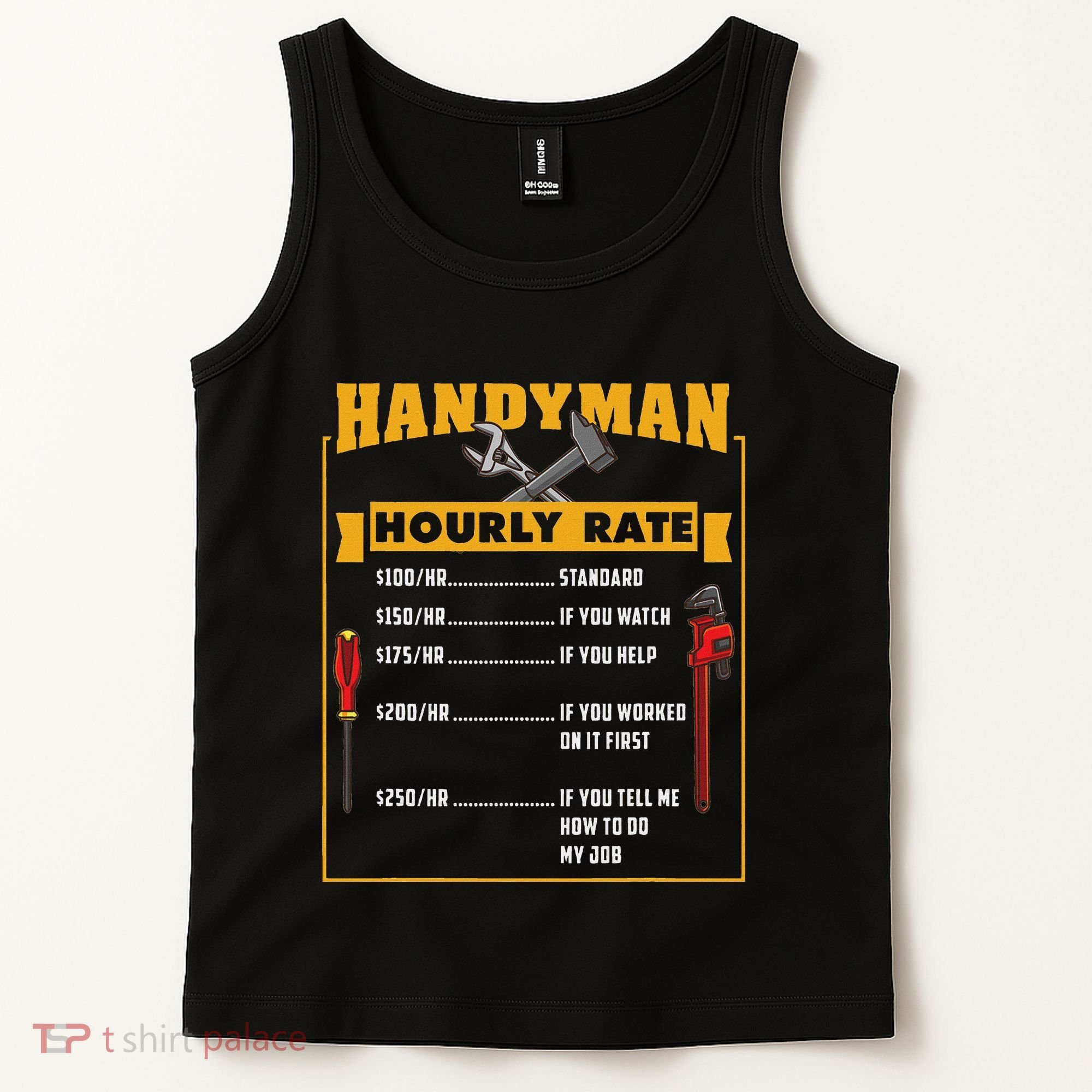 Handyman Hourly Rate Gift For Handyman Dad Tank Top