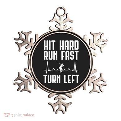 Hit Hard Run Fast Turn Left Baseball Player Technique Cute Gift Ornament