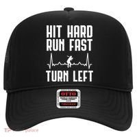Hit Hard Run Fast Turn Left Baseball Player Technique Cute Gift Hat thumb 0