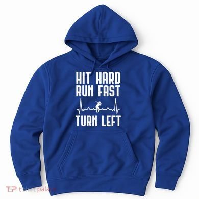 Hit Hard Run Fast Turn Left Baseball Player Technique Cute Gift Hoodie