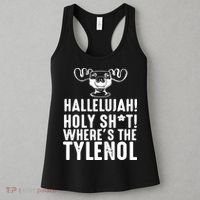 Hallelujah Holy Shit Wheres The Tylenol Women's Tank Top thumb 3