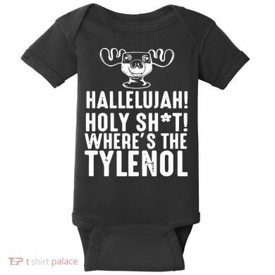 Hallelujah Holy Shit Wheres The Tylenol Baby Bodysuit