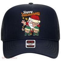 Happy Hallotthanksmas Santa And His Elves Hat thumb 0
