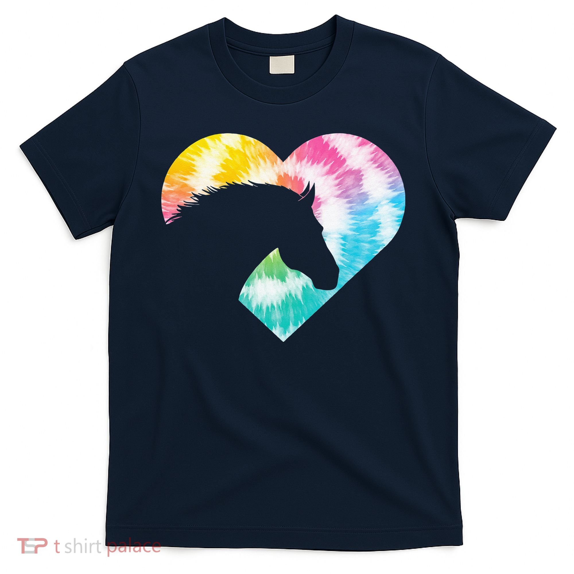 Horse Heart Shaped Animal Lover Horseback Rider T-Shirt