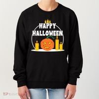 Happy Halloween Spooky Pumpkin Holiday Women's Sweatshirt thumb 0