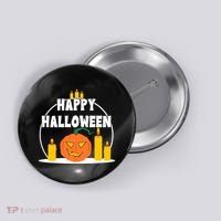 Happy Halloween Spooky Pumpkin Holiday Button thumb 0