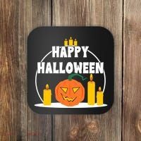 Happy Halloween Spooky Pumpkin Holiday Coaster thumb 0