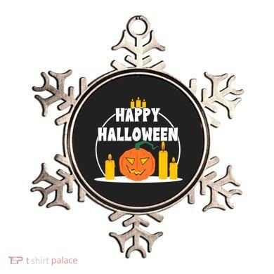 Happy Halloween Spooky Pumpkin Holiday Ornament