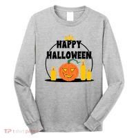 Happy Halloween Spooky Pumpkin Holiday Long Sleeve Shirt thumb 0