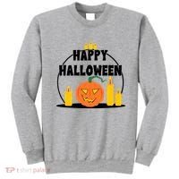 Happy Halloween Spooky Pumpkin Holiday Sweatshirt thumb 0