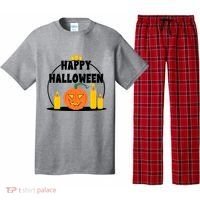 Happy Halloween Spooky Pumpkin Holiday Pajama Set thumb 0