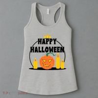 Happy Halloween Spooky Pumpkin Holiday Women's Tank Top thumb 3