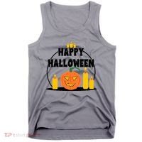 Happy Halloween Spooky Pumpkin Holiday Tank Top thumb 0