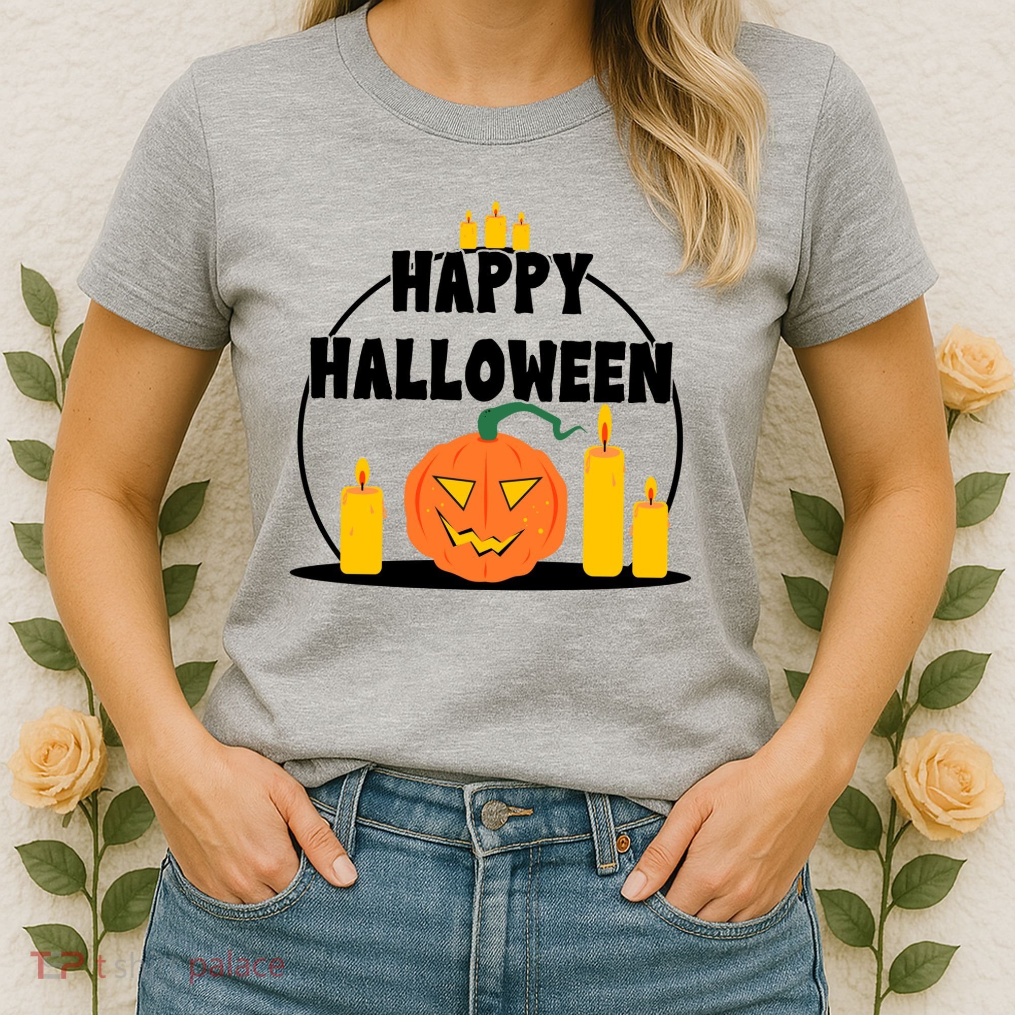 Happy Halloween Spooky Pumpkin Holiday Women's T-Shirt