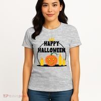 Happy Halloween Spooky Pumpkin Holiday Women's T-Shirt thumb 4