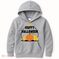 Happy Halloween Spooky Pumpkin Holiday Kids Hoodie thumb 0