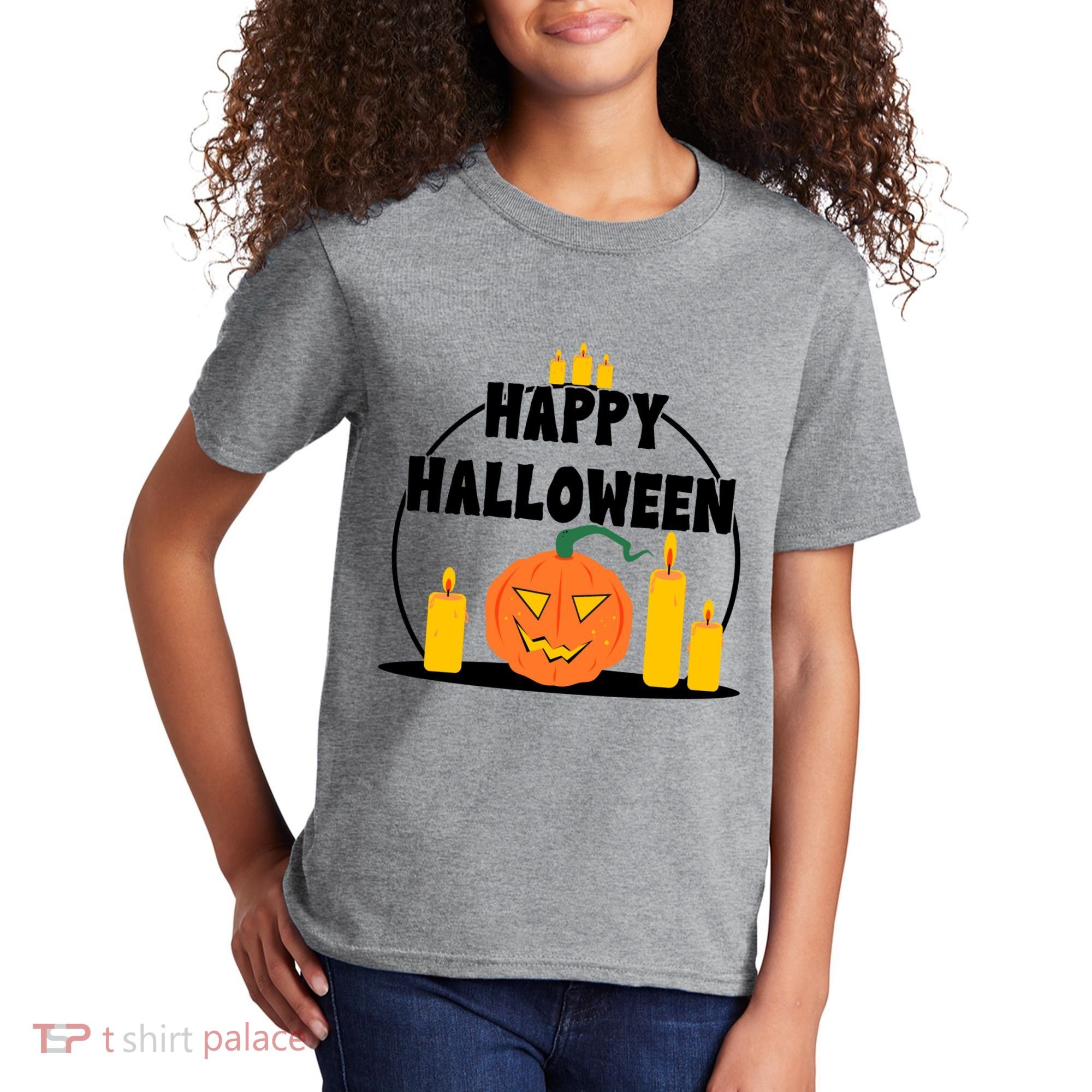 Happy Halloween Spooky Pumpkin Holiday Kids T-Shirt