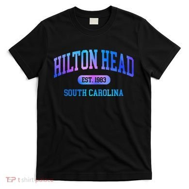 Hilton Head South Carolina Colorful Retro Throwback T-Shirt