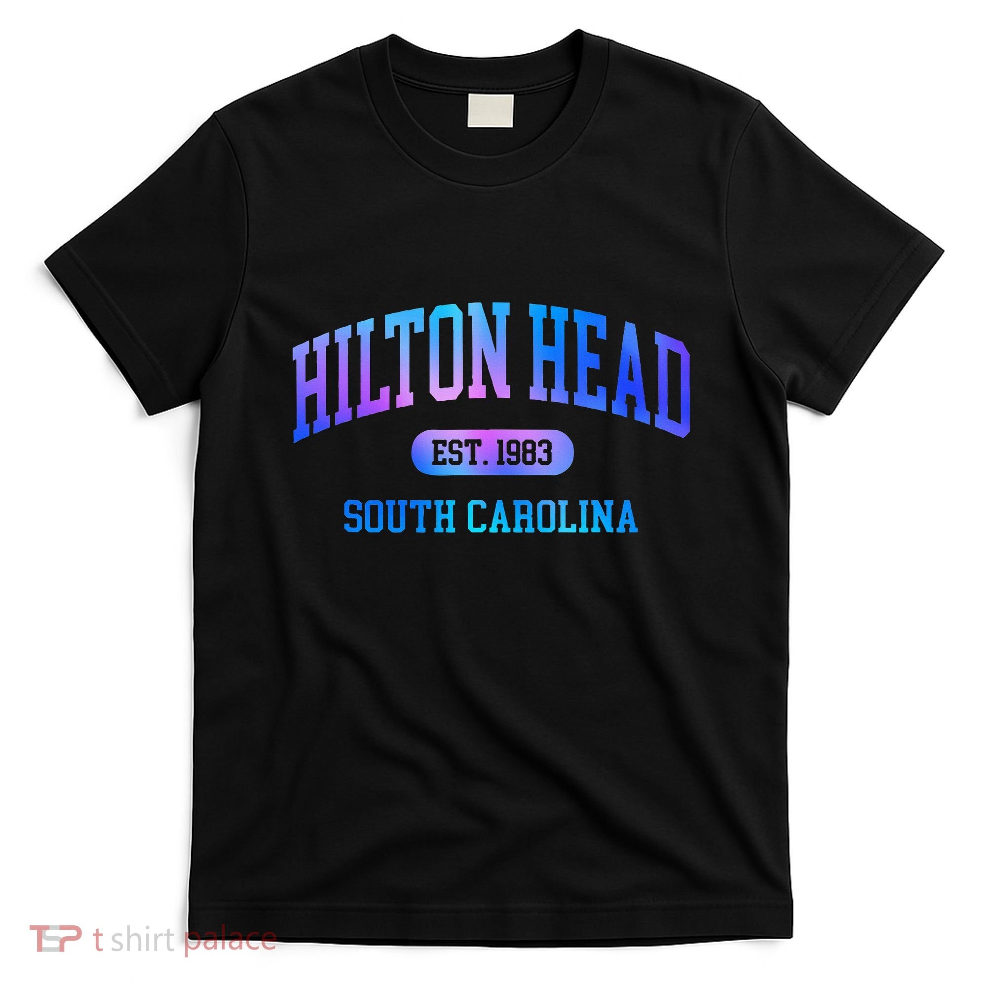 Hilton Head South Carolina Colorful Retro Throwback T-Shirt