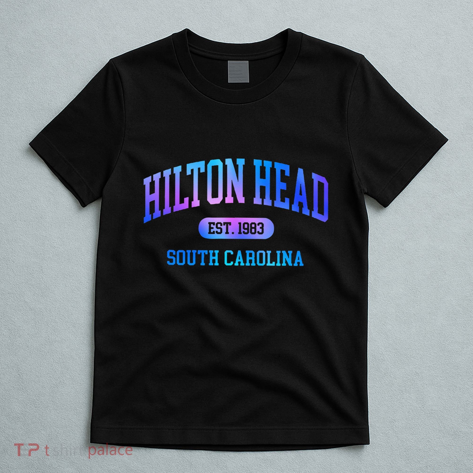 Hilton Head South Carolina Colorful Retro Throwback T-Shirt
