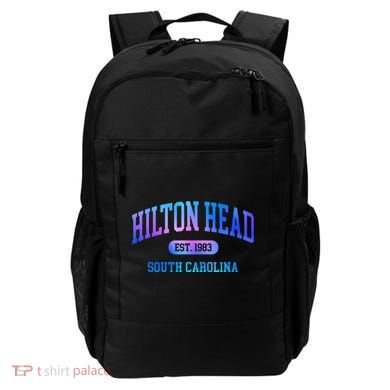 Hilton Head South Carolina Colorful Retro Throwback Backpack