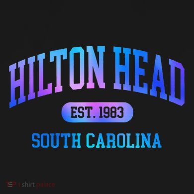 Hilton Head South Carolina Colorful Retro Throwback Mousepad