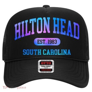 Hilton Head South Carolina Colorful Retro Throwback Hat