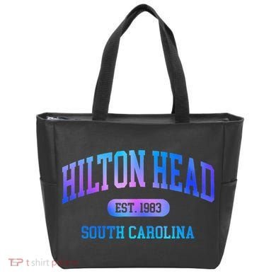 Hilton Head South Carolina Colorful Retro Throwback Tote Bag
