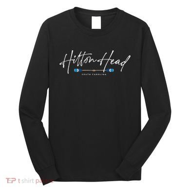 Hilton Head South Carolina Beach Graphic Long Sleeve Shirt