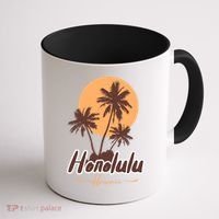 Honolulu Hawaii Sunset Coffee Mug thumb 1