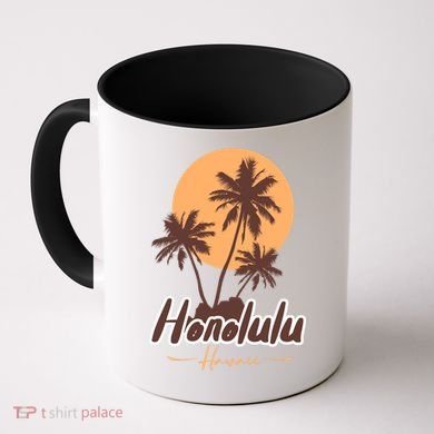 Honolulu Hawaii Sunset Coffee Mug
