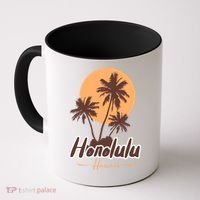 Honolulu Hawaii Sunset Coffee Mug thumb 0