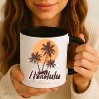 Honolulu Hawaii Sunset Coffee Mug thumb 3
