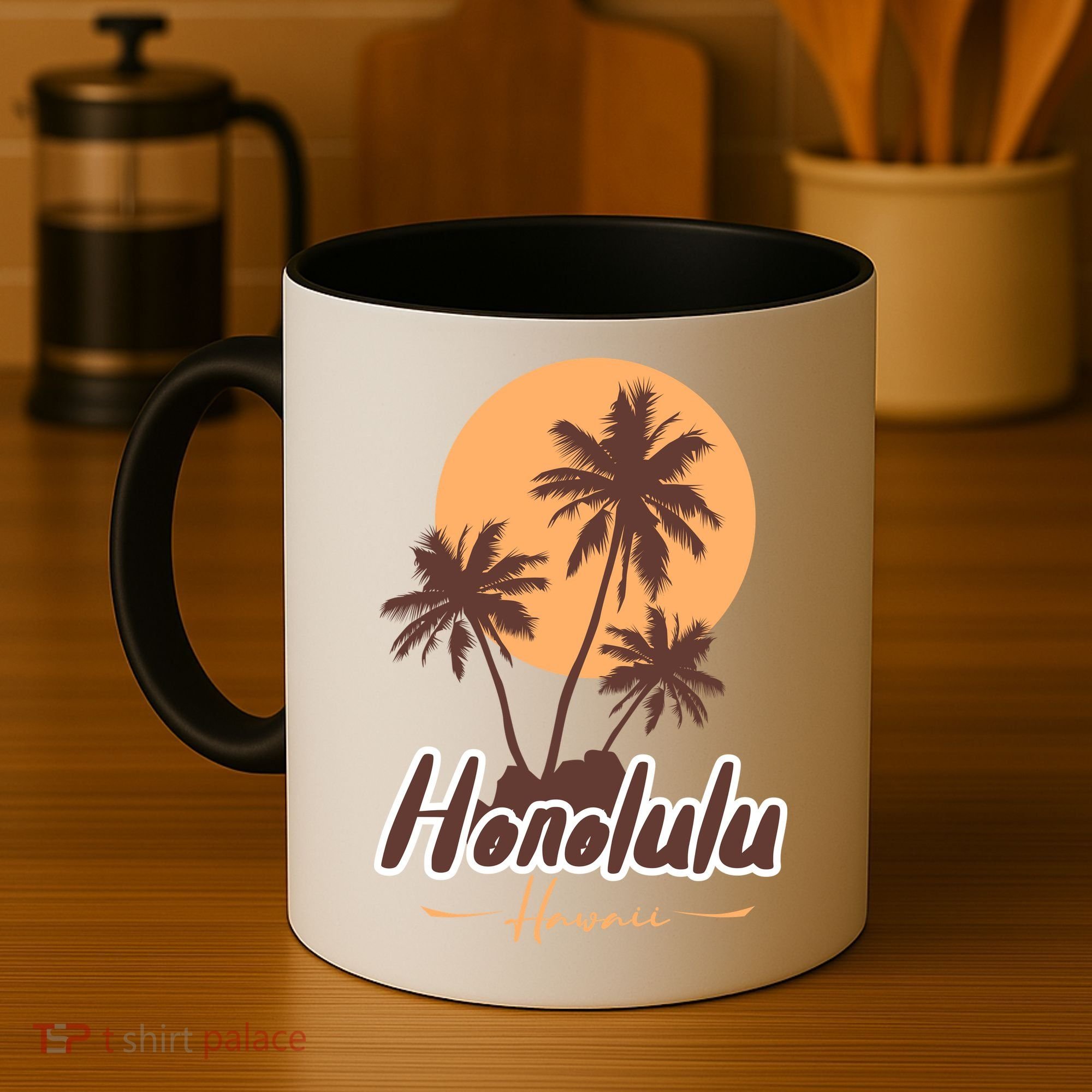 Honolulu Hawaii Sunset Coffee Mug