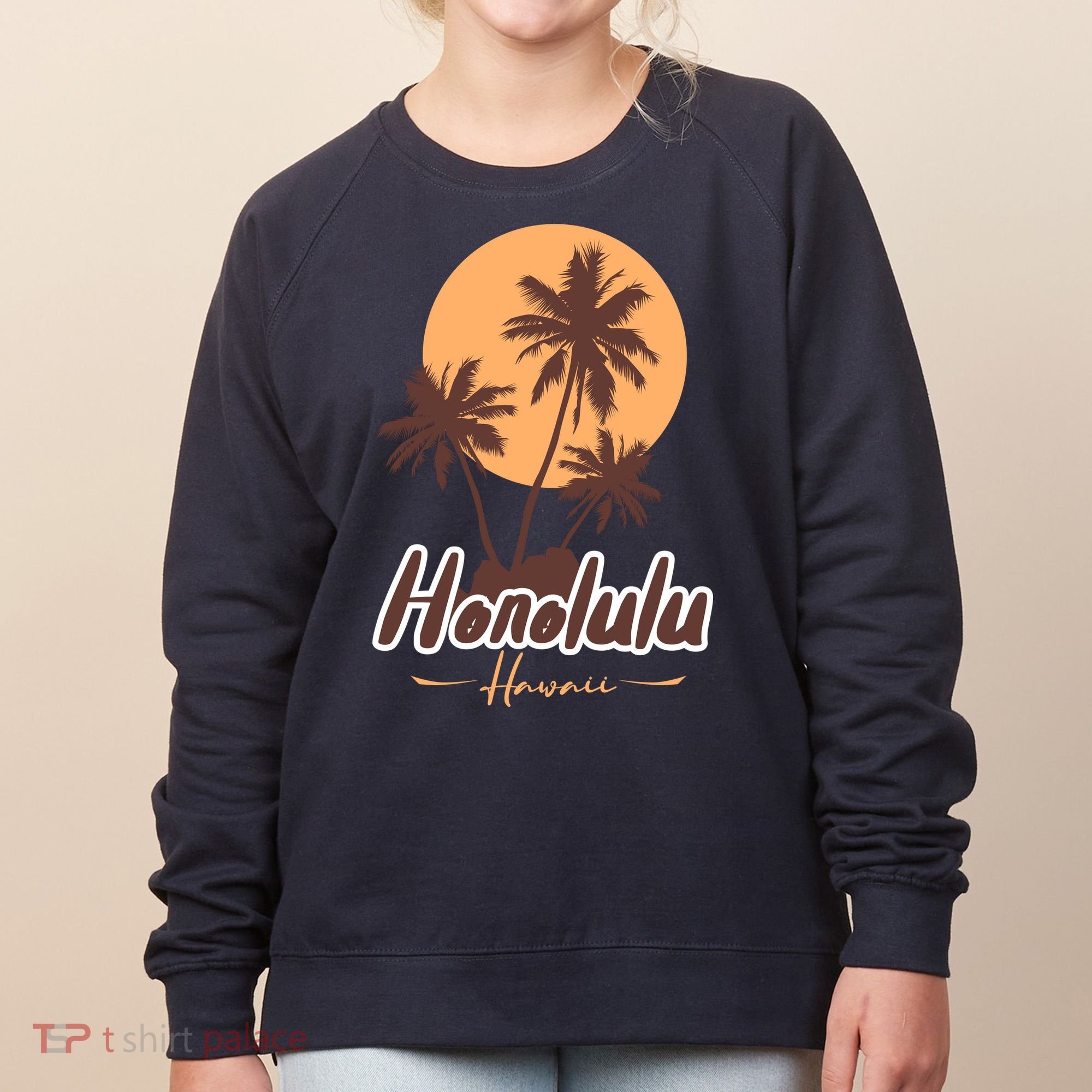 Honolulu Hawaii Sunset Women's Sweatshirt
