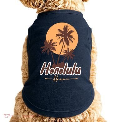 Honolulu Hawaii Sunset Doggie Tank