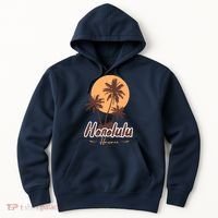 Honolulu Hawaii Sunset Hoodie thumb 0