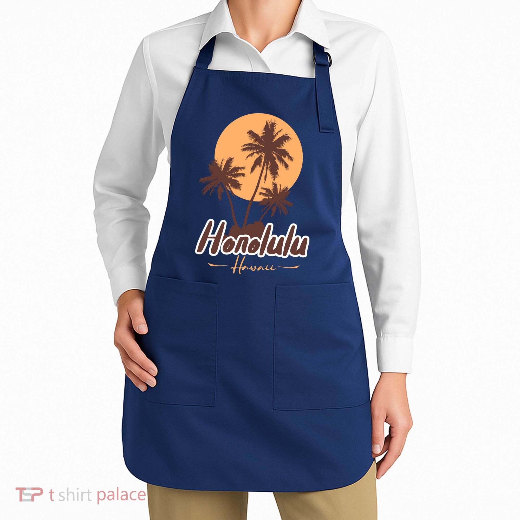 Honolulu Hawaii Sunset Apron