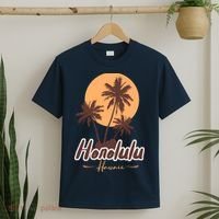 Honolulu Hawaii Sunset T-Shirt thumb 2