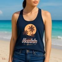 Honolulu Hawaii Sunset Women's Tank Top thumb 2