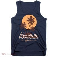 Honolulu Hawaii Sunset Tank Top thumb 0