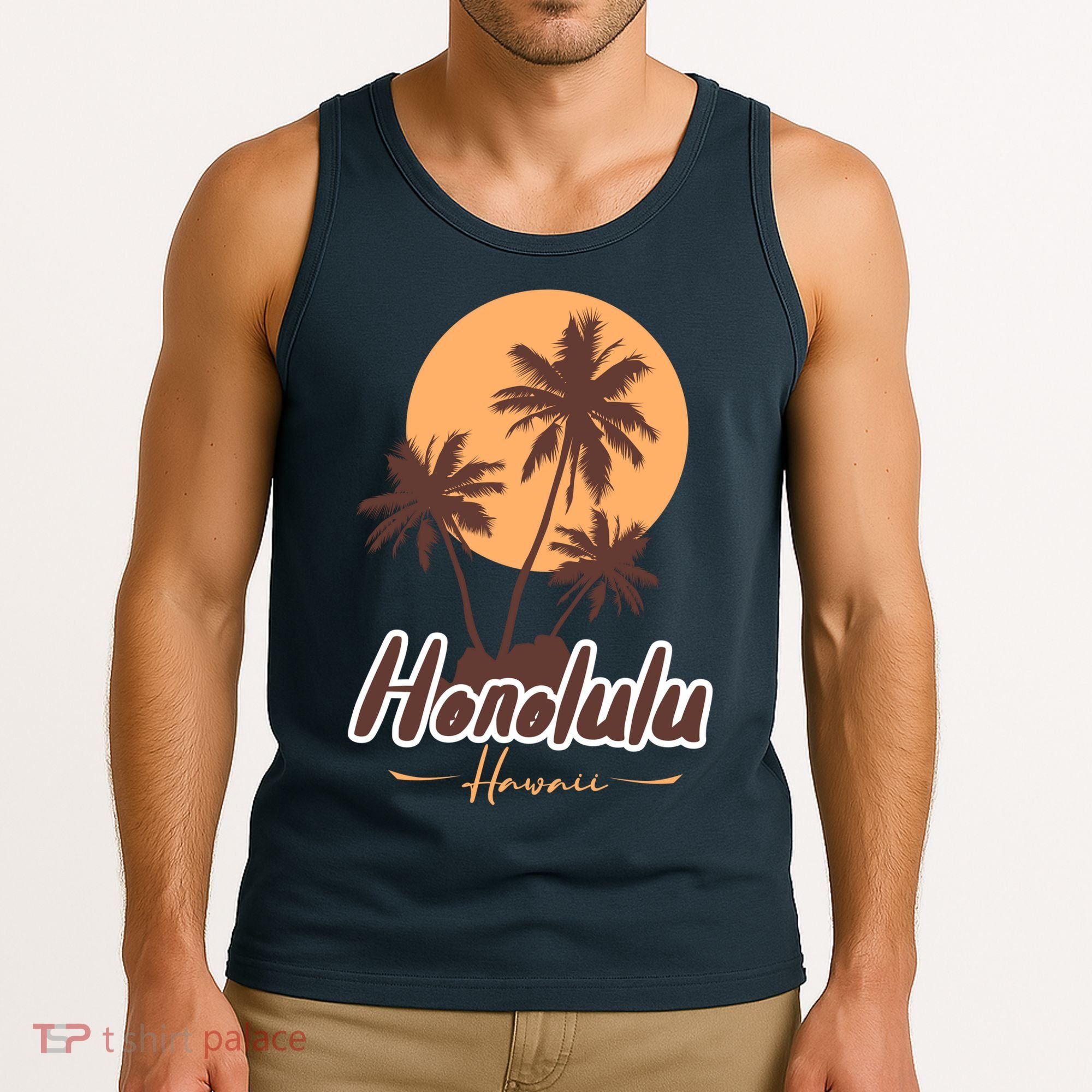 Honolulu Hawaii Sunset Tank Top