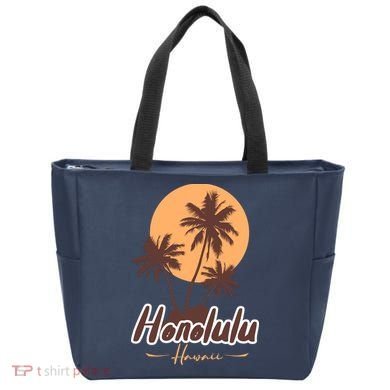 Honolulu Hawaii Sunset Tote Bag